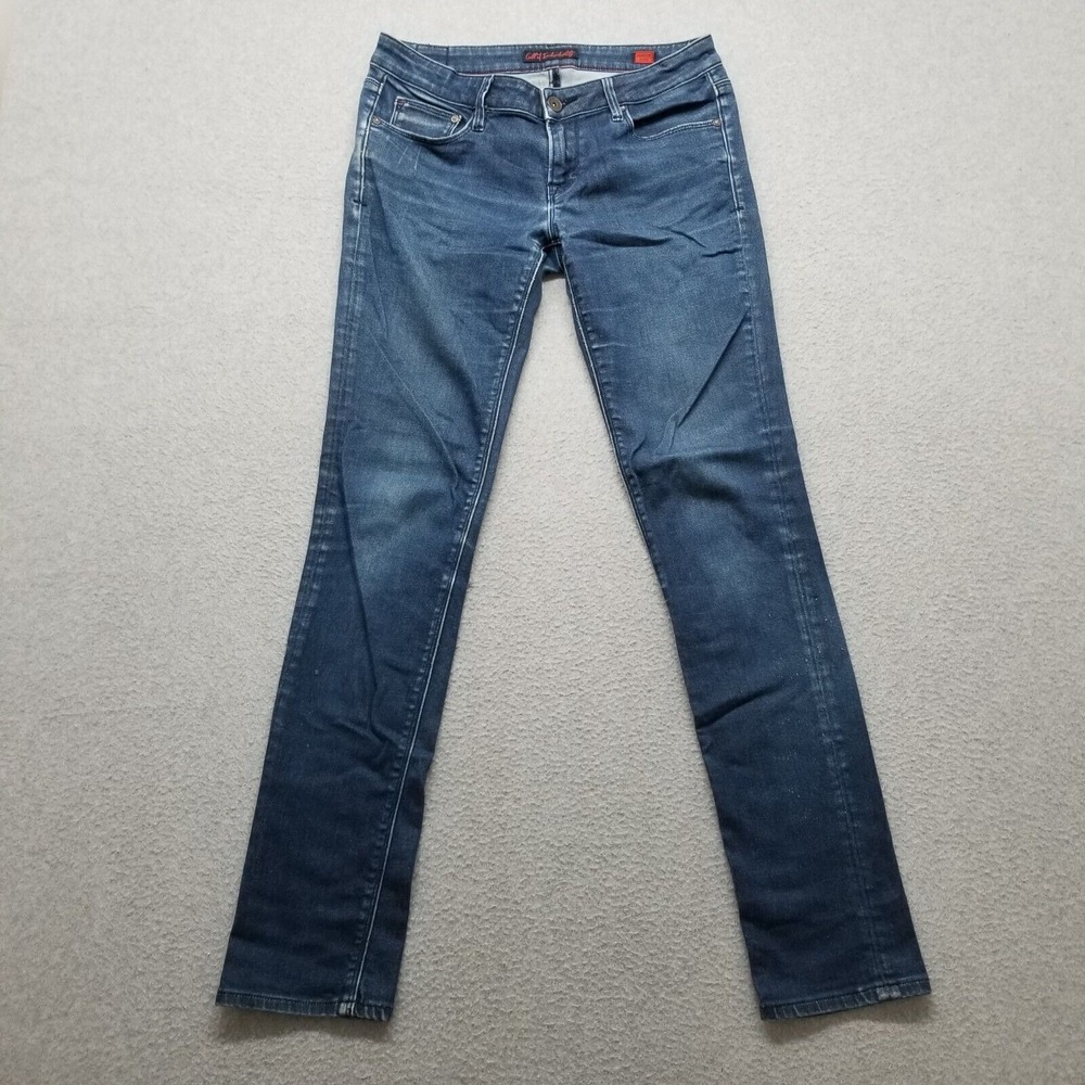 Cult Of Individuality Jeans Womens‎ 26 Blue Denim Low Rise Skinny Stretch 29x31